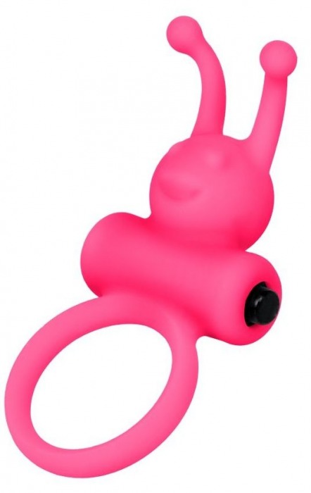 Розовое эрекционное виброкольцо на пенис Eromantica - Eromantica - в Абакане купить с доставкой