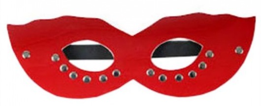 Красная маска CLASSIC с заклёпками - Eroticon - купить с доставкой в Абакане