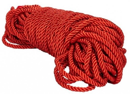 Красная веревка для связывания BDSM Rope - 30 м. - California Exotic Novelties - купить с доставкой в Абакане