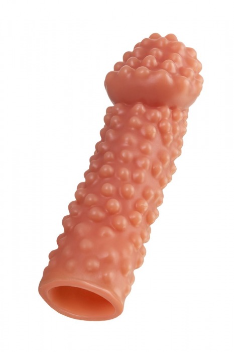 Реалистичная насадка на пенис с бугорками - 16,5 см. - KOKOS - в Абакане купить с доставкой