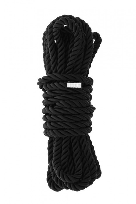 Черная веревка для шибари DELUXE BONDAGE ROPE - 5 м. - Dream Toys - купить с доставкой в Абакане