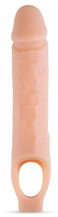 Телесный реалистичный фаллоудлинитель 10 Inch Silicone Cock Sheath Penis Extender - 25,4 см. - Blush Novelties - в Абакане купить с доставкой