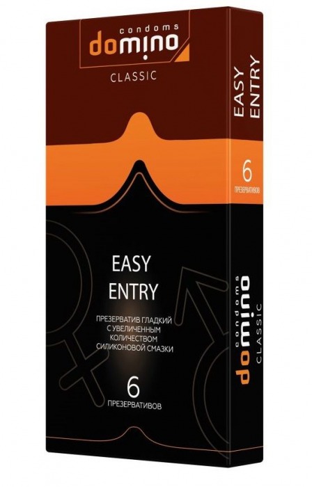 Презервативы с увеличенным количеством смазки DOMINO Easy Entry - 6 шт. - Domino - купить с доставкой в Абакане