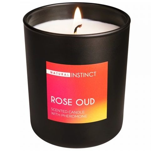 Ароматическая свеча с феромонами Natural Instinct  Роза и уд  - 180 гр. -  - Магазин феромонов в Абакане