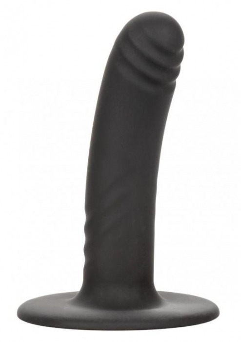 Черный анальный стимулятор 4.75” Ridged Probe - 12 см. - California Exotic Novelties - купить с доставкой в Абакане