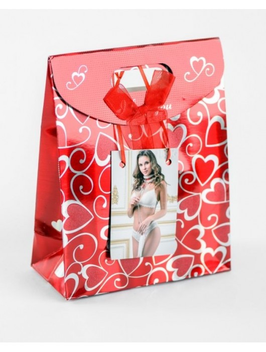 Бело-красный ошейник из натуральной кожи с нежным мехом - БДСМ Арсенал - купить с доставкой в Абакане