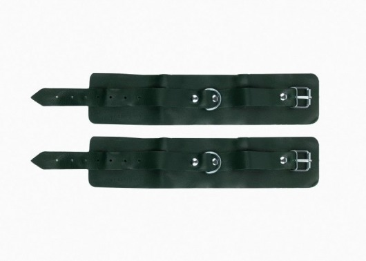 Изумрудные широкие наножники с ремешками - Джага-Джага - купить с доставкой в Абакане