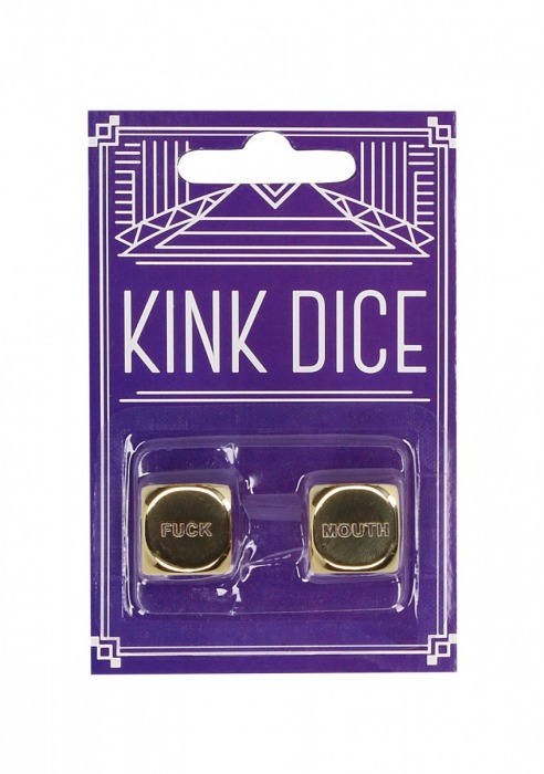 Золотистые игральные кубики Kink Dice - Shots Media BV - купить с доставкой в Абакане
