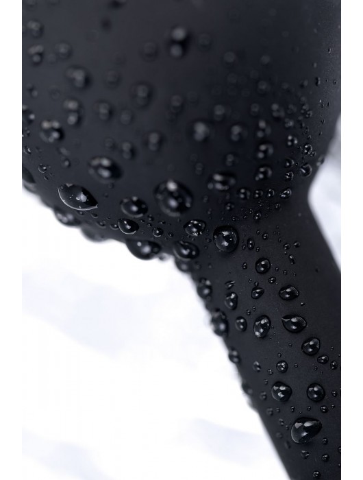 Черная анальная втулка с прозрачным стразом - 7,2 см. - POPO Pleasure - купить с доставкой в Абакане