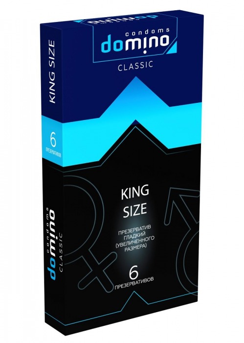 Презервативы увеличенного размера DOMINO Classic King size - 6 шт. - Domino - купить с доставкой в Абакане