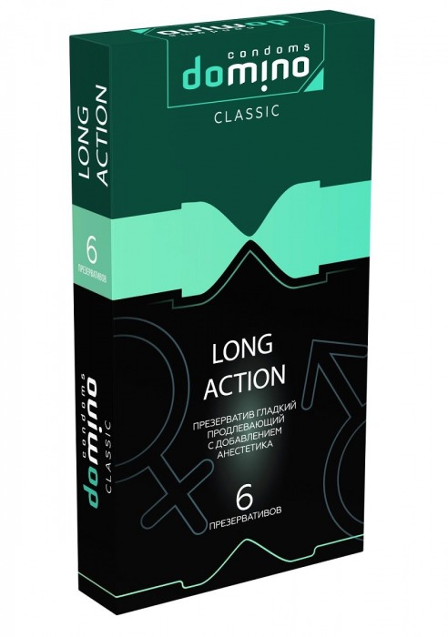 Презервативы с пролонгирующим эффектом DOMINO Classic Long action - 6 шт. - Domino - купить с доставкой в Абакане