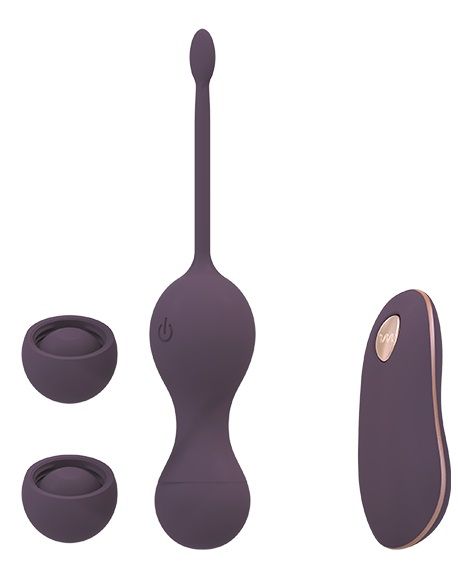 Фиолетовые виброшарики IDUNA с пультом ДУ - Dream Toys