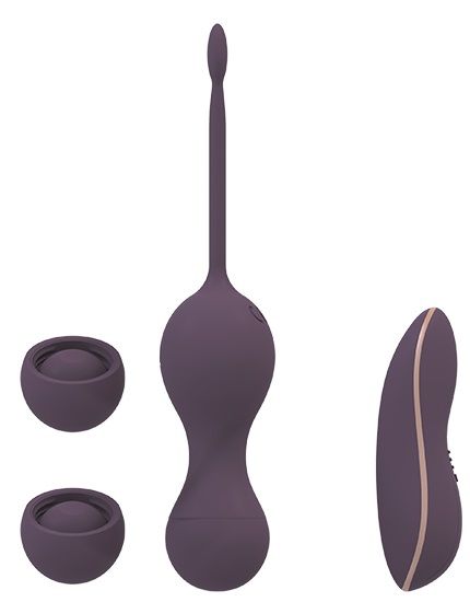 Фиолетовые виброшарики IDUNA с пультом ДУ - Dream Toys