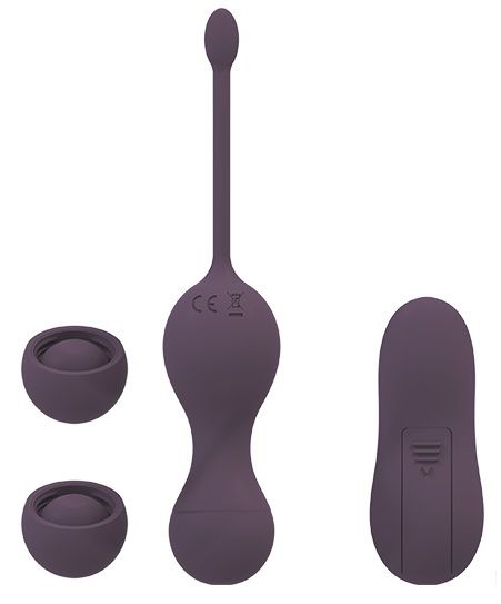 Фиолетовые виброшарики IDUNA с пультом ДУ - Dream Toys