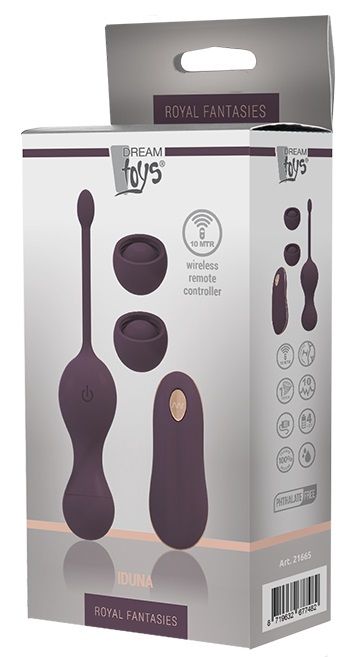 Фиолетовые виброшарики IDUNA с пультом ДУ - Dream Toys