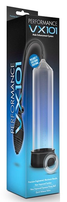 Прозрачная вакуумная помпа VX101 Male Enhancement Pump - Blush Novelties - в Абакане купить с доставкой