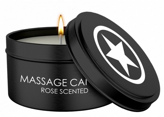 Массажная свеча с ароматом розы Massage Candle - Shots Media BV - купить с доставкой в Абакане