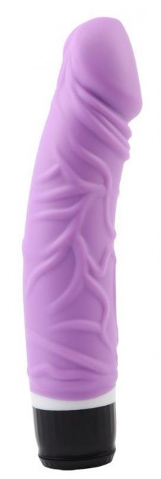 Фиолетовый вибратор-реалистик Thick Realistic Dildo - 19,5 см. - Chisa