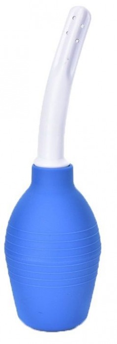 Синий анальный душ с изогнутым наконечником - Джага-Джага - купить с доставкой в Абакане
