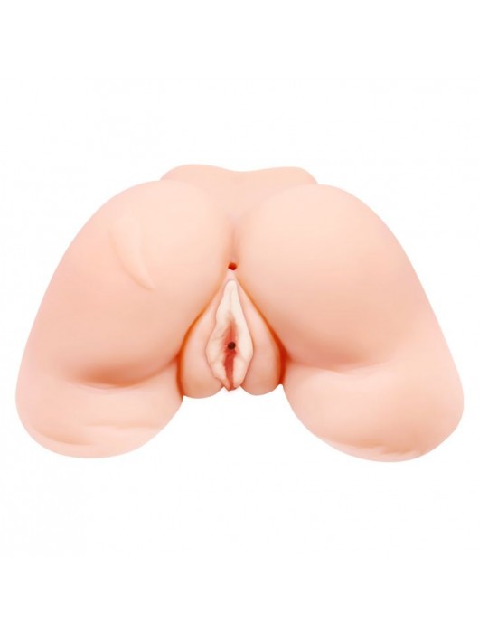 Телесная вибровагина Julie с 2 рабочими отверстиями - Baile - в Абакане купить с доставкой