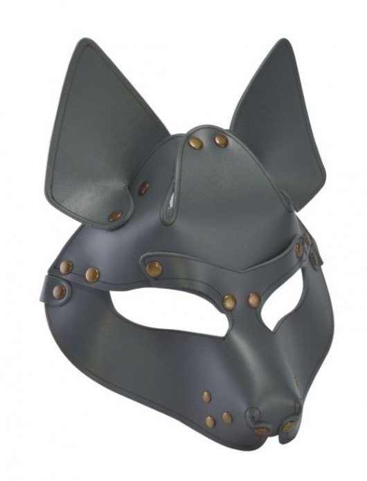 Серая маска Wolf с клепками - Sitabella - купить с доставкой в Абакане