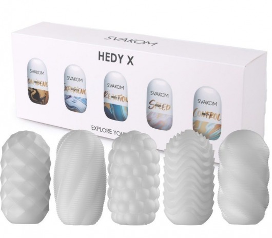 Набор из 5 мастурбаторов Hedy X5 Mixed - Svakom - в Абакане купить с доставкой