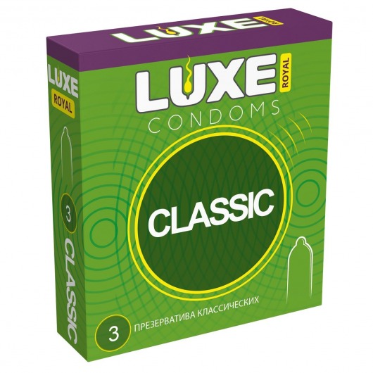 Гладкие презервативы LUXE Royal Classic - 3 шт. - Luxe - купить с доставкой в Абакане