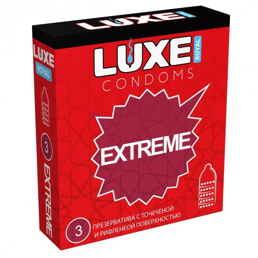Текстурированные презервативы LUXE Royal Extreme - 3 шт. - Luxe - купить с доставкой в Абакане