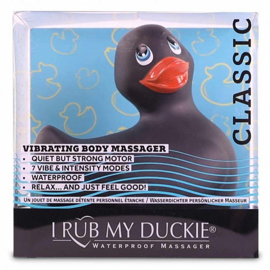 Черный вибратор-уточка I Rub My Duckie 2.0 - Big Teaze Toys - купить с доставкой в Абакане