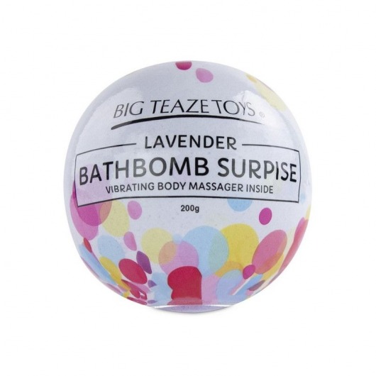 Бомбочка для ванны Bath Bomb Surprise Lavander + вибропуля -  - Магазин феромонов в Абакане