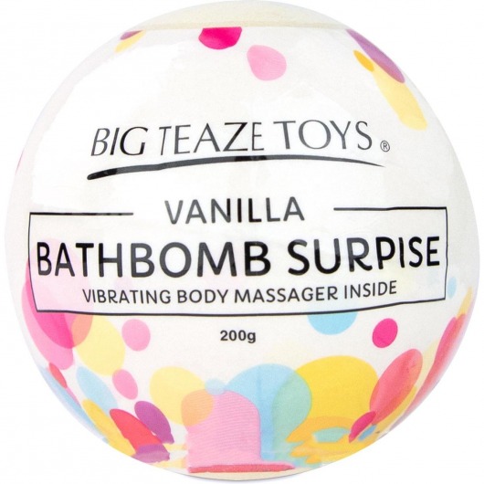 Бомбочка для ванны Bath Bomb Surprise Vanilla + вибропуля -  - Магазин феромонов в Абакане