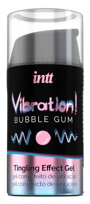 Жидкий интимный гель с эффектом вибрации Vibration! Bubble Gum - 15 мл. - INTT - купить с доставкой в Абакане