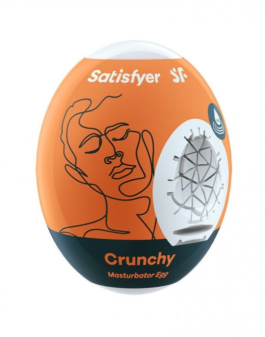 Мастурбатор-яйцо Satisfyer Crunchy Mini Masturbator - Satisfyer - в Абакане купить с доставкой
