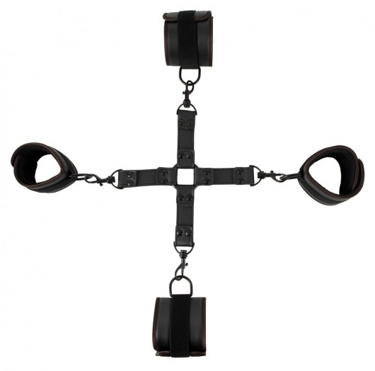 Черный набор крестовой фиксации Bondage Set - Orion - купить с доставкой в Абакане