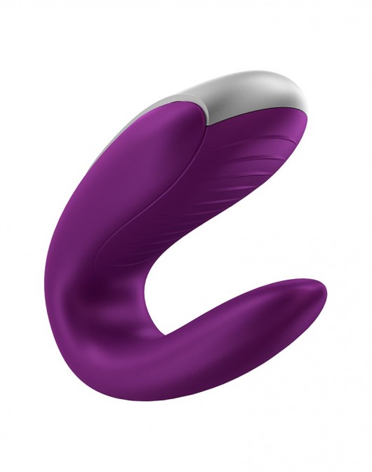 Фиолетовый вибромассажёр для пар Satisfyer Double Fun - Satisfyer