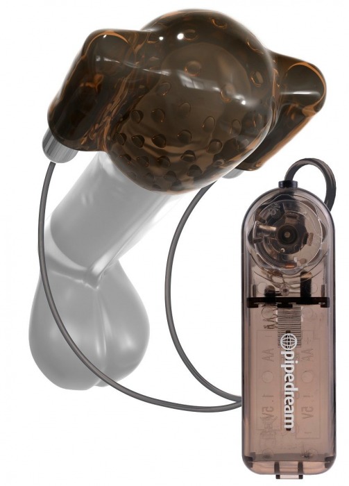 Дымчатый вибростимулятор головки пениса Dual Vibrating Head Teaser - Pipedream - в Абакане купить с доставкой