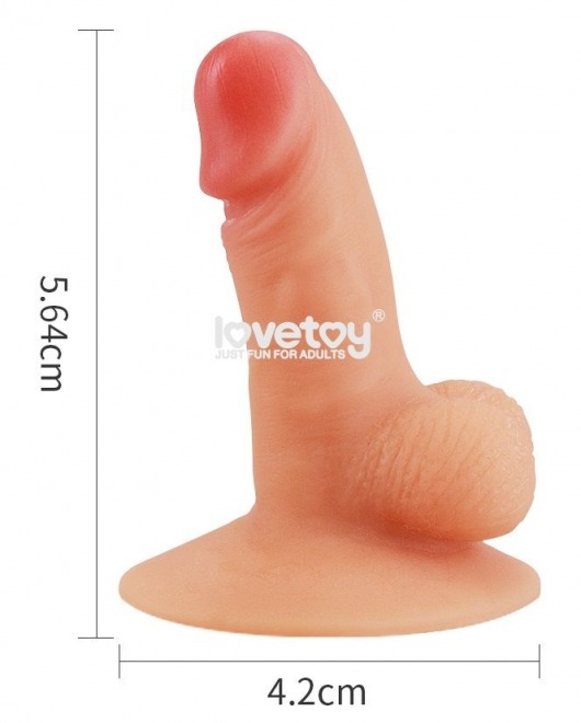 Телесный пенис-сувенир Universal Pecker Stand Holder - Lovetoy - купить с доставкой в Абакане