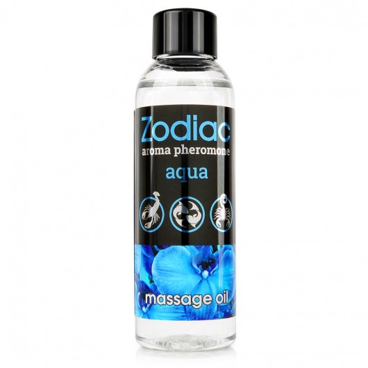 Массажное масло с феромонами ZODIAC Aqua - 75 мл. - Биоритм - купить с доставкой в Абакане