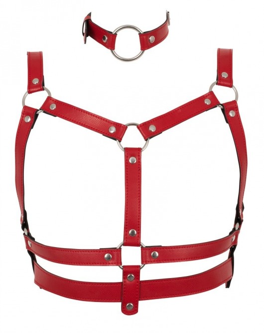 Красный комплект БДСМ-аксессуаров Harness Set - Orion - купить с доставкой в Абакане