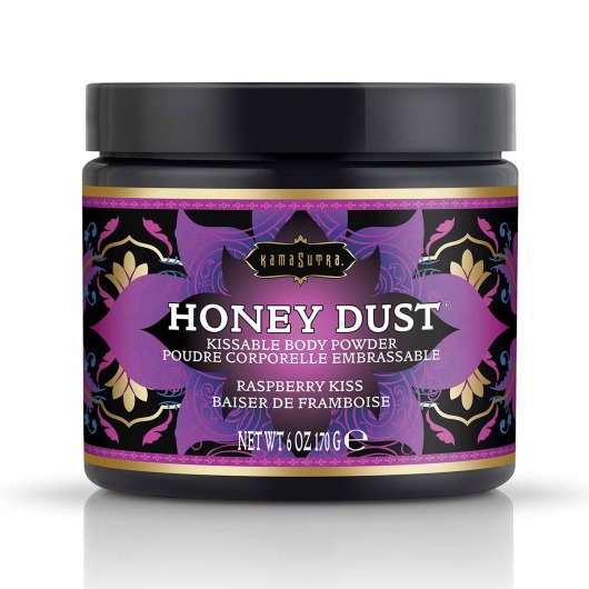 Пудра для тела Honey Dust Body Powder с ароматом малины - 170 гр. - Kama Sutra - купить с доставкой в Абакане
