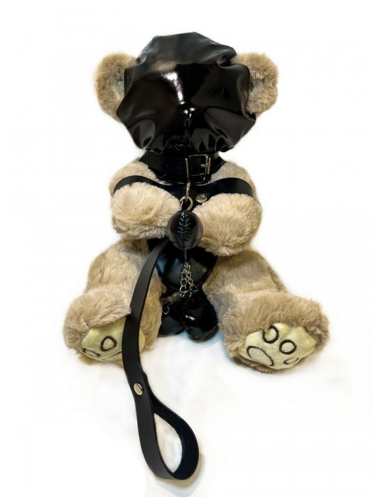 Оригинальный плюшевый мишка в маске и наручниках - БДСМ Арсенал - купить с доставкой в Абакане