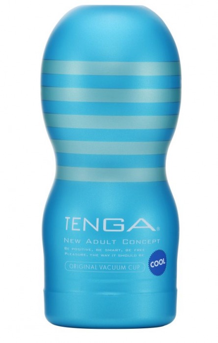 Мастурбатор с охлаждающей смазкой TENGA Original Vacuum Cup Cool - Tenga - в Абакане купить с доставкой