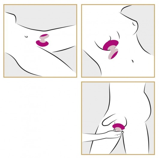 Ярко-розовый вибромассажер Couples Choice Massager - Orion