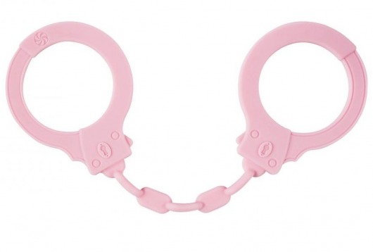 Розовые силиконовые наручники Suppression - Lola Games - купить с доставкой в Абакане