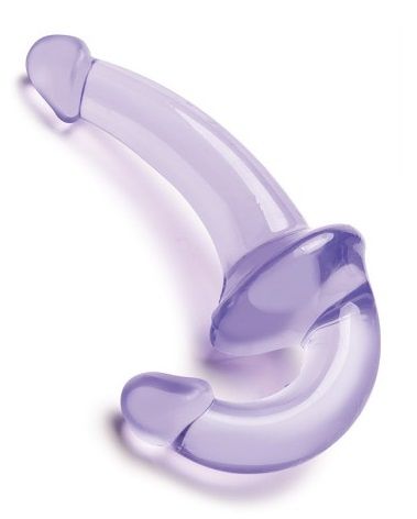 Фиолетовый безремневой страпон Strapless Strap-On - Lux Fetish - купить с доставкой в Абакане