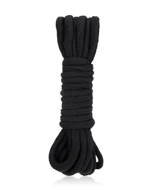 Черная хлопковая веревка для бондажа - 5 м. - Lux Fetish - купить с доставкой в Абакане