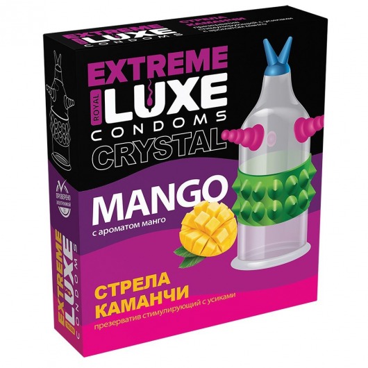 Стимулирующий презерватив  Стрела команчи  с ароматом ванили - 1 шт. - Luxe - купить с доставкой в Абакане