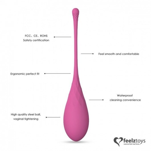 Набор из 6 розовых вагинальных шариков FemmeFit Pelvic Muscle Training Set - FeelzToys