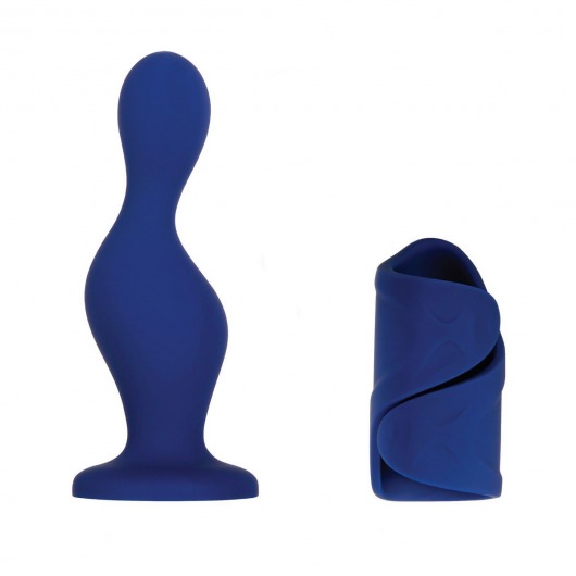Мужской набор в синем цвете In s   Out s: вибромастурбатор и анальный плаг - Gender X - в Абакане купить с доставкой