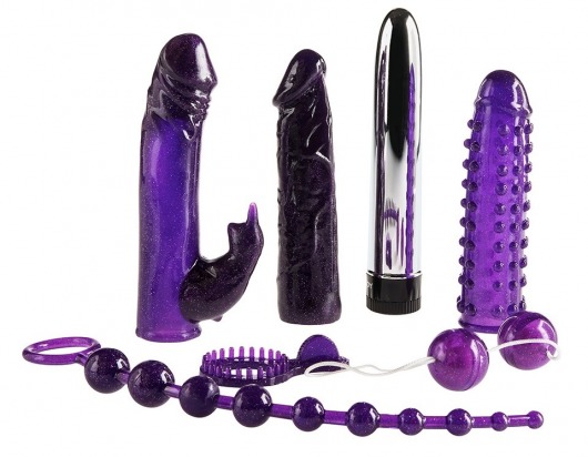 Набор фиолетовых стимуляторов Imperial Rabbit Kit - Toy Joy - купить с доставкой в Абакане
